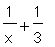 1/x+1/3