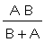 A*B/(B+A)