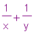 1/x+1/y